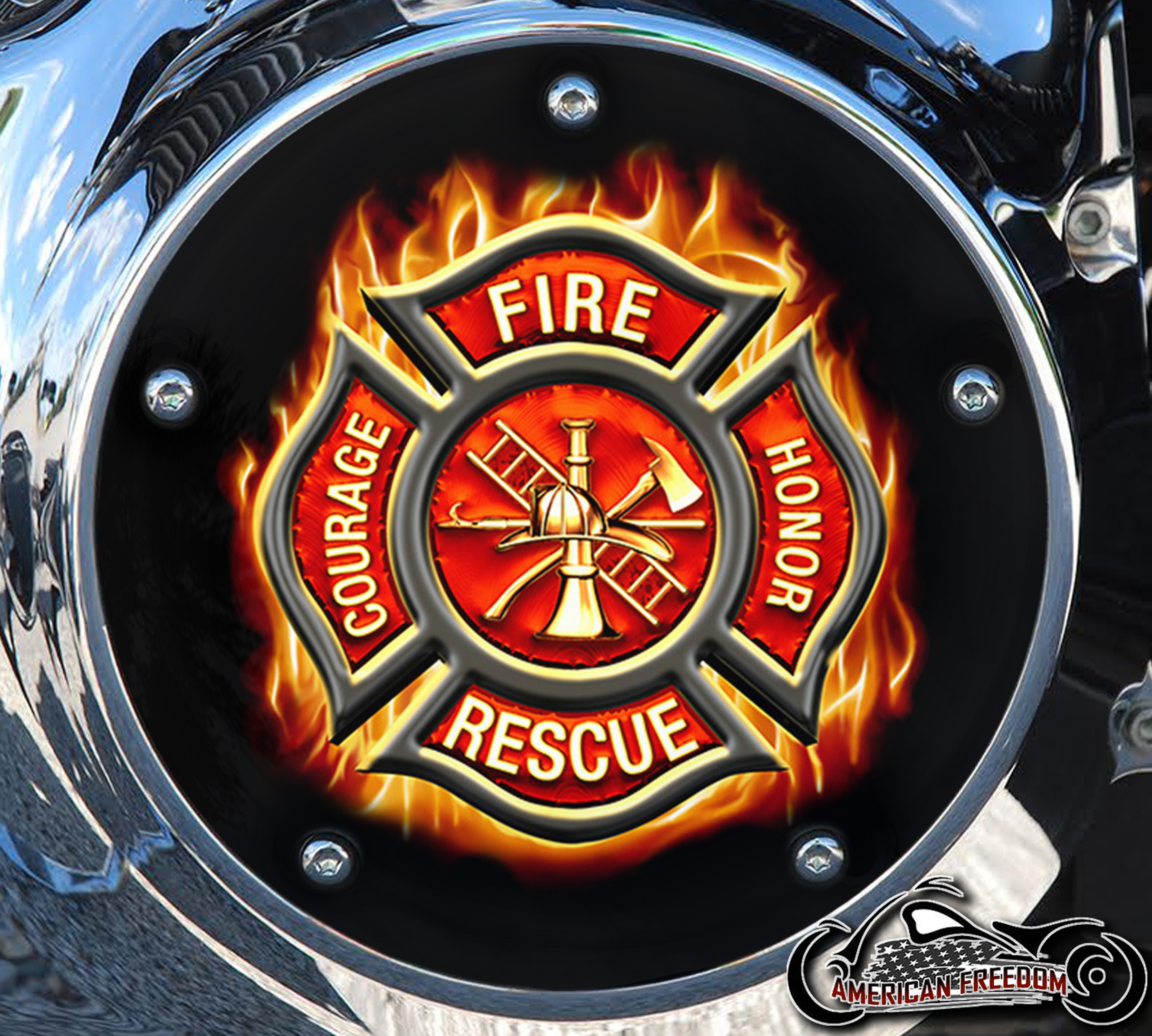 Custom Derby Cover - Fire Rescue